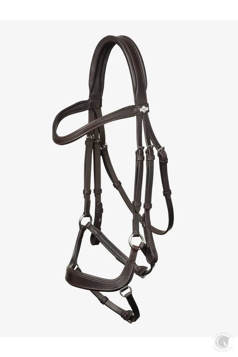 LeMieux Arika Drop Bridle Brown/Silver 4 LeMieux Arika Drop Bridle Brown/Silver - Image 2