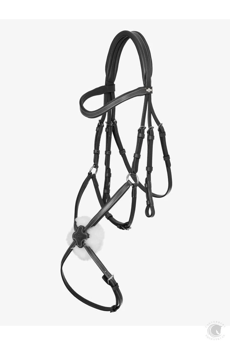 LeMieux Arika Figure 8 Bridle Black/Silver 4 LeMieux Arika Figure 8 Bridle Black/Silver - Image 2