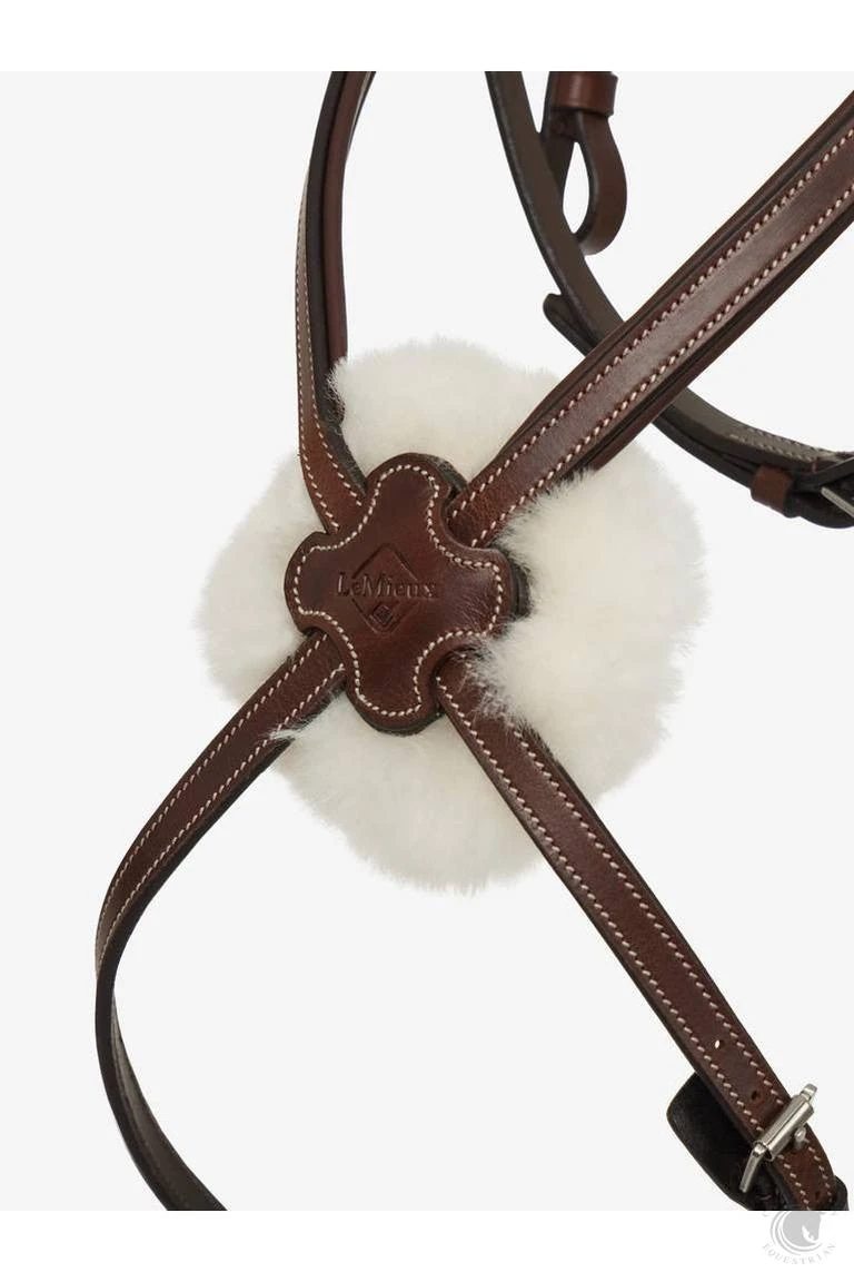 LeMieux Arika Figure 8 Bridle Havana/Silver 6 LeMieux Arika Figure 8 Bridle Havana/Silver - Image 4