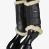 LeMieux Fleece Lined Brushing Boots Black/Natural 1 LeMieux Fleece Lined Brushing Boots Black/Natural -Lemieux lm fleeceboots blacknatural3 hr