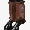 LeMieux Fleece Lined Brushing Boots Brown 2 LeMieux Fleece Lined Brushing Boots Brown -Lemieux lm fleeceboots brown5 rt