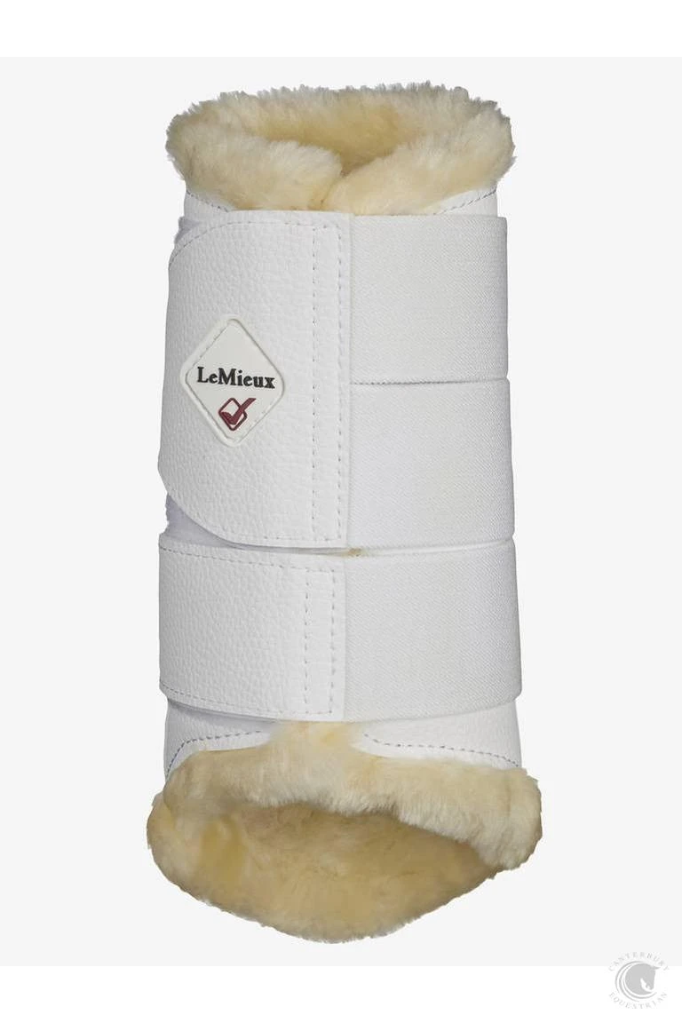 LeMieux Fleece Lined Brushing Boots White 5 LeMieux Fleece Lined Brushing Boots White - Image 3