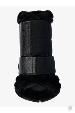 LeMieux Fleece Edged Mesh Brushing Boots Black 7 LeMieux Fleece Edged Mesh Brushing Boots Black -Lemieux lm fleeceedgeboots blackblack4 hr