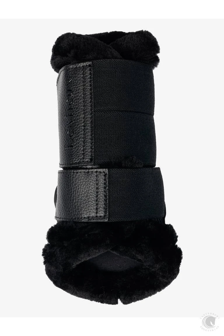 LeMieux Fleece Edged Mesh Brushing Boots Black 5 LeMieux Fleece Edged Mesh Brushing Boots Black - Image 3