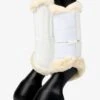 LeMieux Fleece Edged Mesh Brushing Boots White
