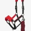 LeMieux Vogue Headcollar & Leadrope Chilli -Lemieux lm fleeceheadcollar chilli black hr