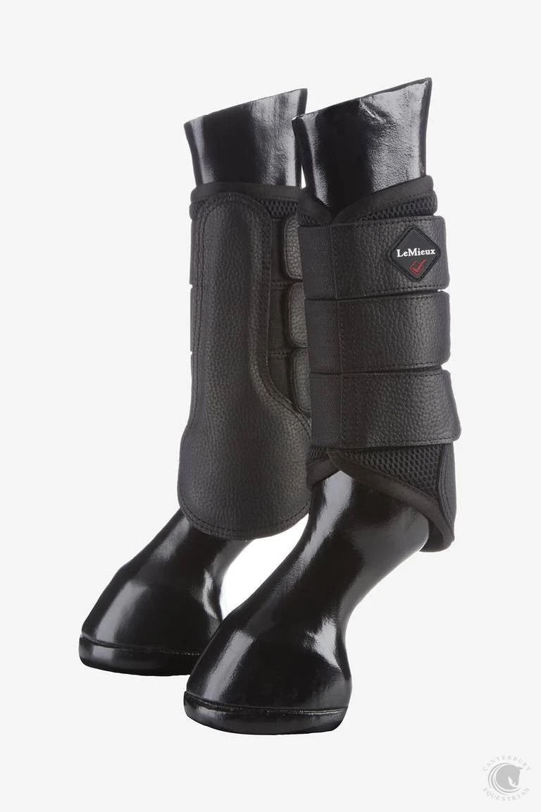 LeMieux Mesh Brushing Boots Black 3 LeMieux Mesh Brushing Boots Black