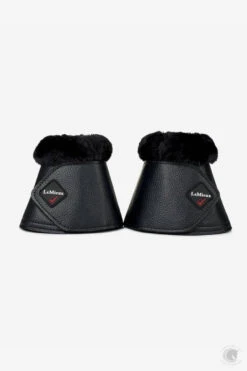 LeMieux Fleece WrapRound Over Reach Boots Black