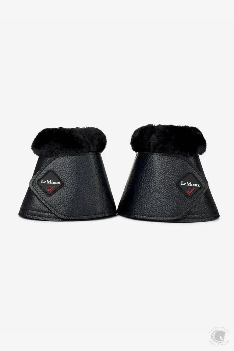 LeMieux Fleece WrapRound Over Reach Boots Black 3 LeMieux Fleece WrapRound Over Reach Boots Black