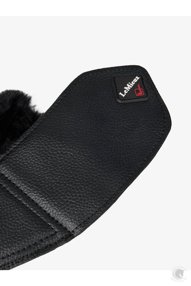 LeMieux Fleece WrapRound Over Reach Boots Black 6 LeMieux Fleece WrapRound Over Reach Boots Black - Image 4