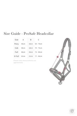 LeMieux ProSafe Headcollar Black 11 LeMieux ProSafe Headcollar Black -Lemieux prosafesize